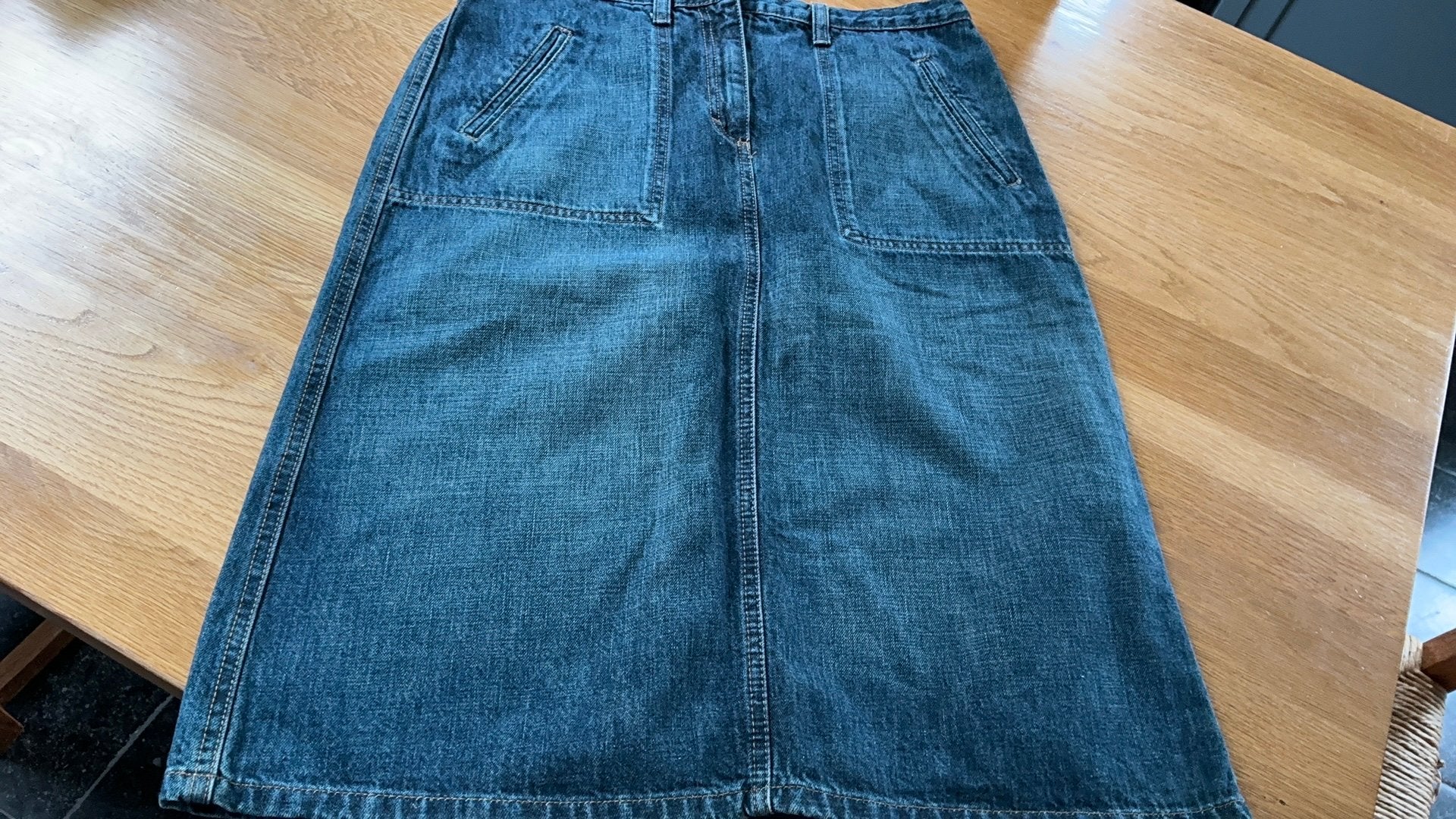Damesspijkerrok, Kleding | Dames, Blauw, Maat 42/44 (L), Ophalen of Verzenden, Zo goed als nieuw