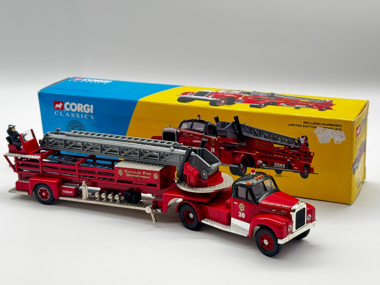 CORGI DIAMOND brandweer wagen ladder wagen, Hobby en Vrije tijd, Corgi, ., Nieuw, Ophalen of Verzenden