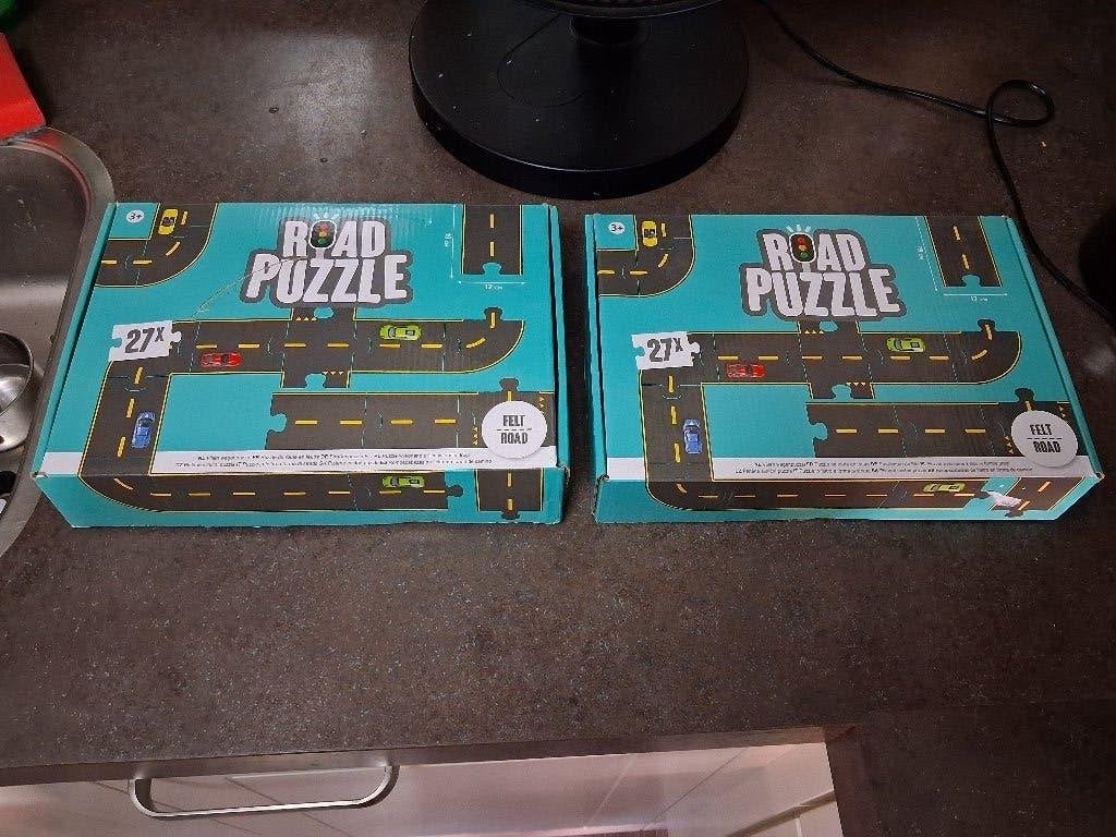 Road puzzle vilten wegen puzzel nieuwstaat, Ophalen of Verzenden, Zo goed als nieuw
