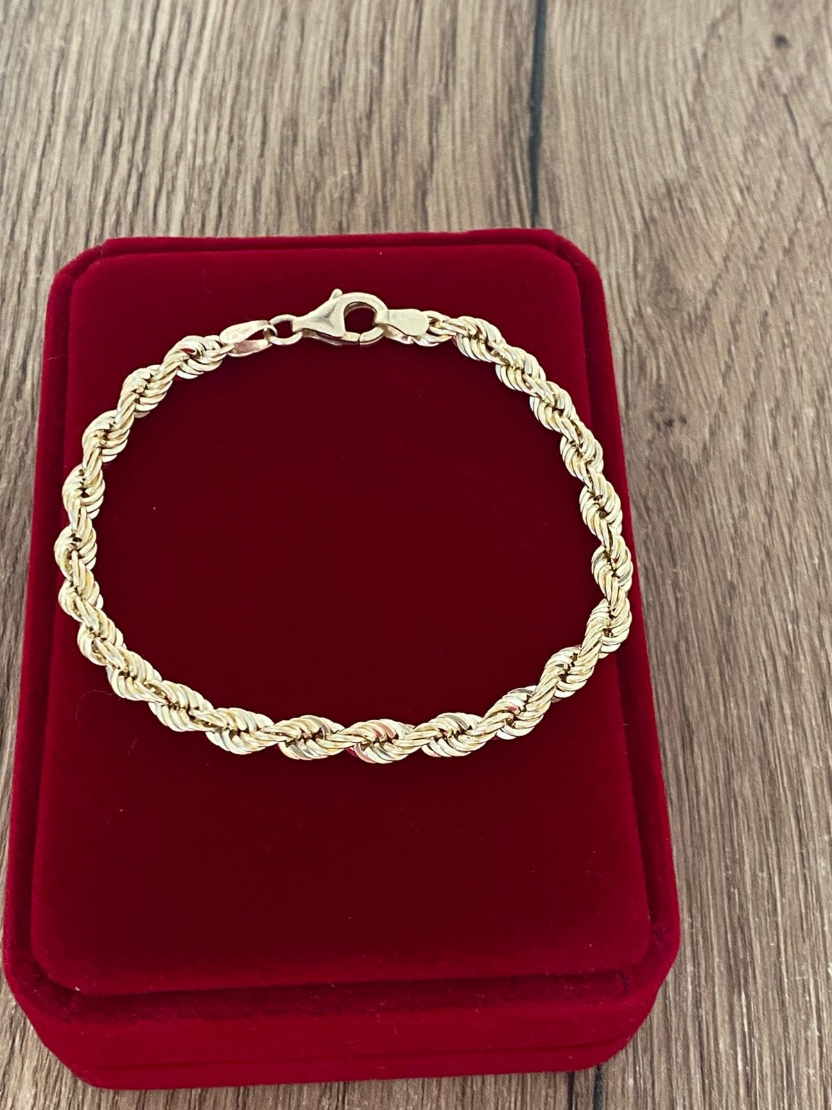 Mooie 14 karaat gouden Rope armband gemerkt 585, Ophalen of Verzenden, Nieuw, Goud, Goud