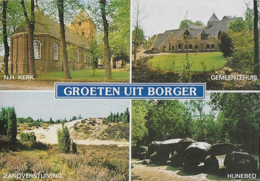 Borger Gelopen Ansichtkaart ( A653), Ophalen of Verzenden, 1980 tot heden, Gelopen