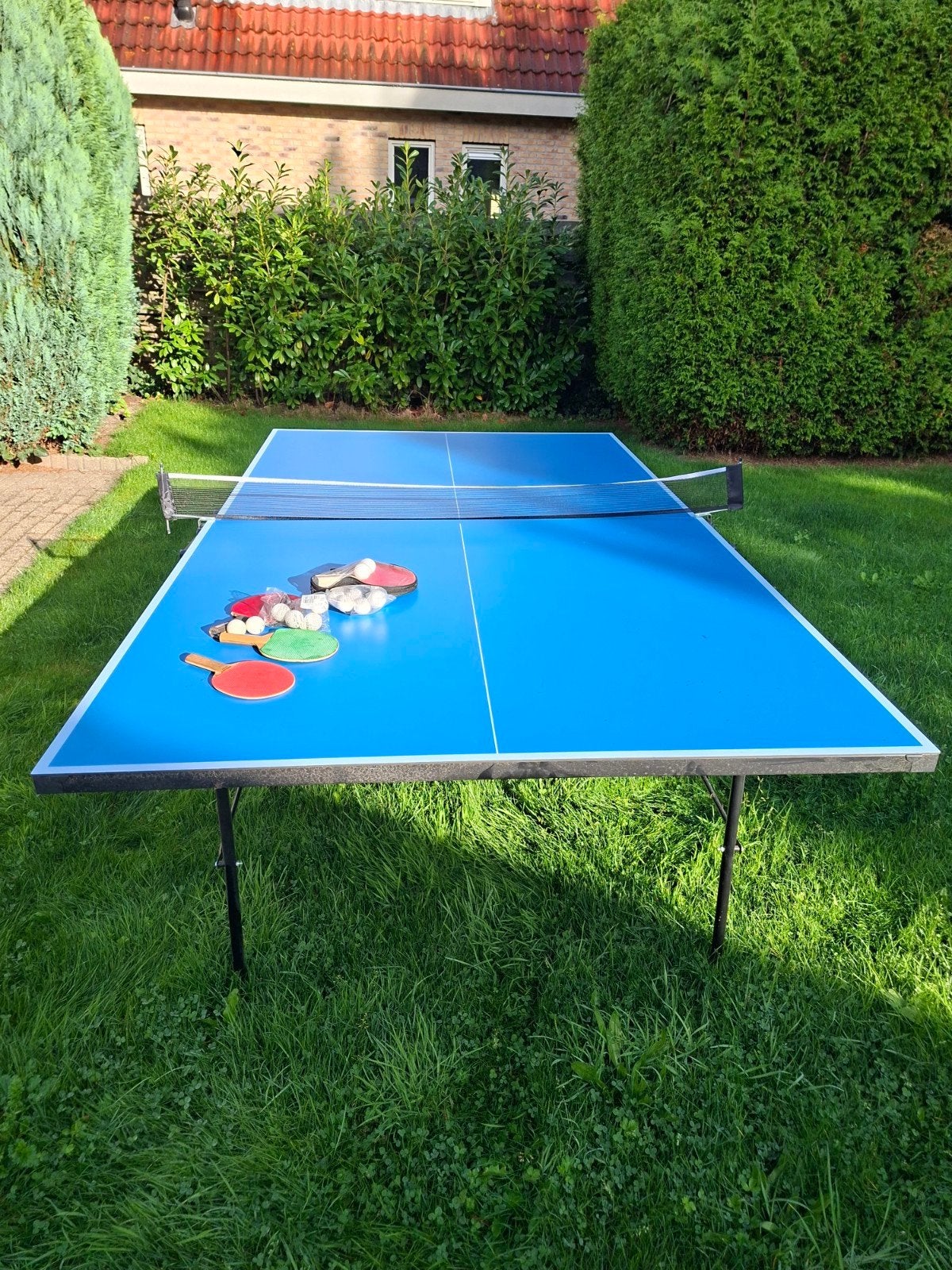 Sunflex Outdoor Tafeltennistafel - Zo goed als nieuw, Sport en Fitness, Ophalen, Zo goed als nieuw, Tafel Outdoor, Inklapbaar