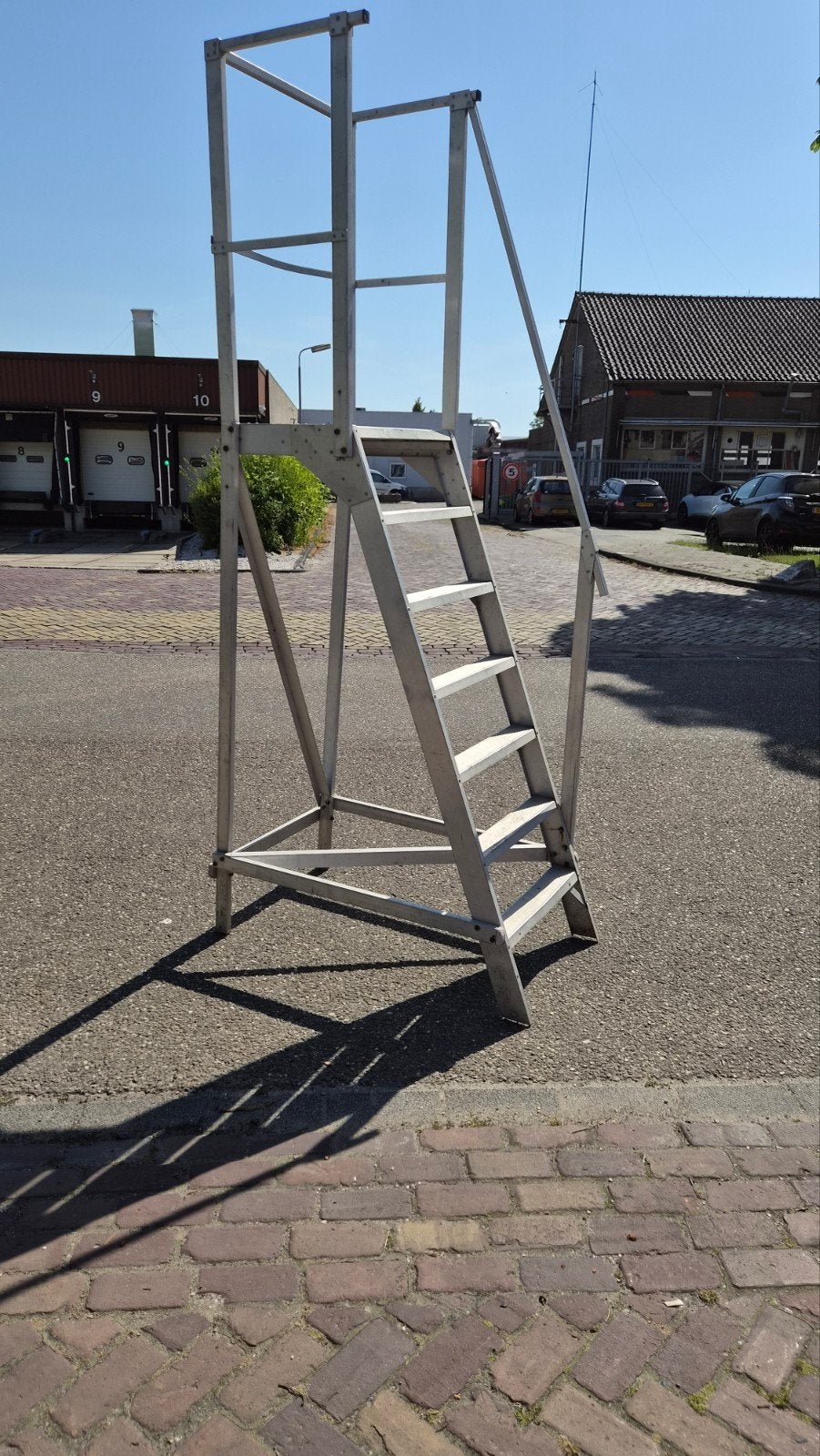 Te koop aluminium Bordestrap, Doe-het-zelf en Verbouw, Ladders en Trappen, Ophalen of Verzenden, Zo goed als nieuw