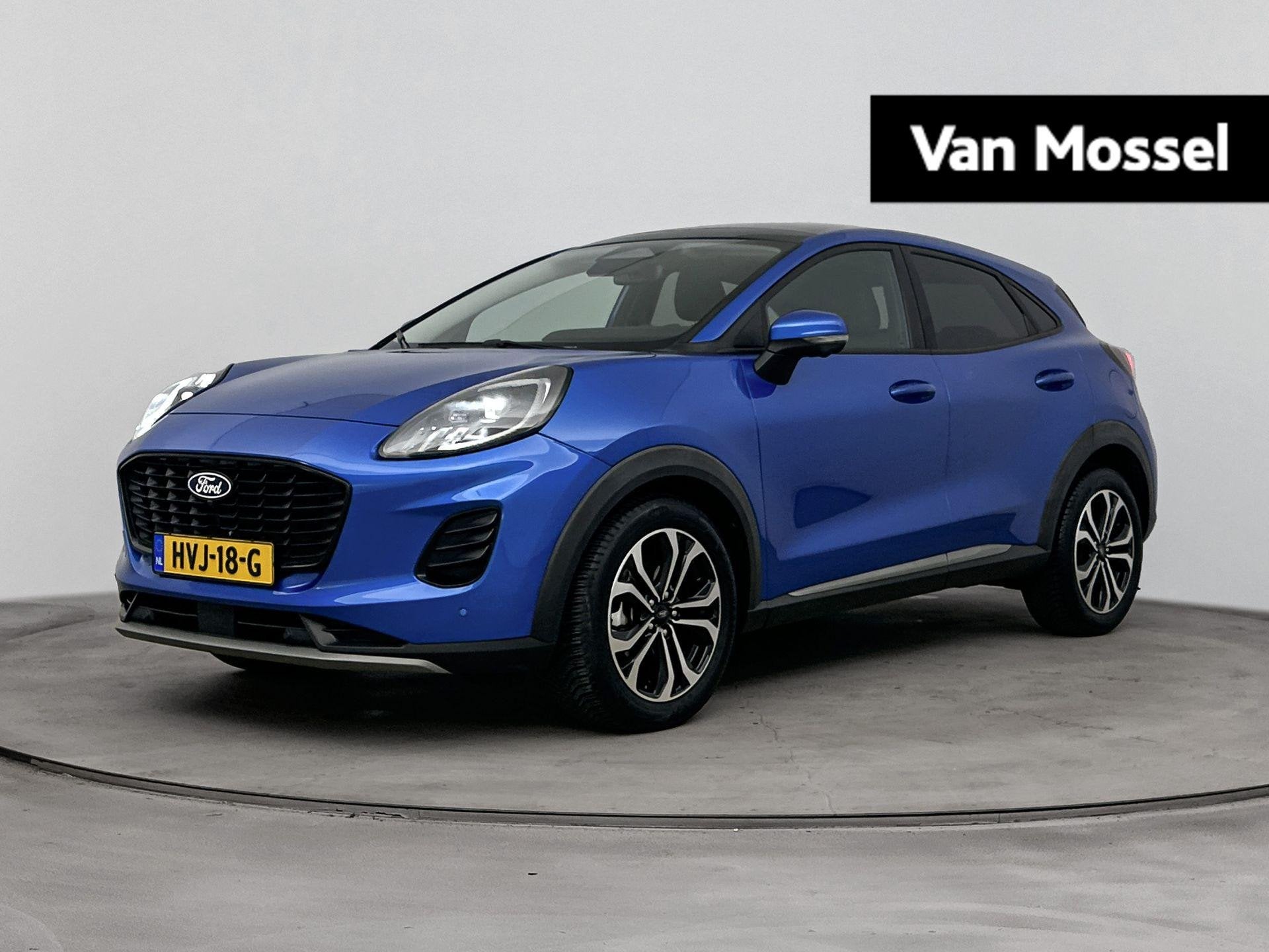 Ford Puma 1.0 EcoBoost Hybrid Titanium | Pack Winter | All S, Auto's, Dealer onderhouden, 125 pk, Euro 6, Blauw