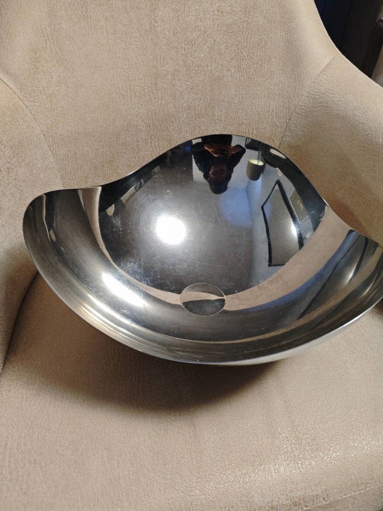 Georg Jensen Bloom serveer Schaal groot, Ø 34 cm, Ophalen of Verzenden, Nieuw, Rond