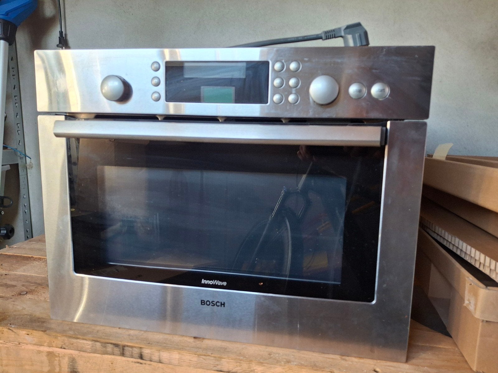 Bosch InnoWave Inbouw Combi-oven 45cm  - Gebruikt, Witgoed en Apparatuur, Ophalen, 45 tot 50 cm, Gebruikt, Bosch