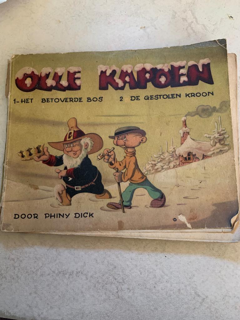 Olle Kapoen 1 Het betoverde bos, 2 De gestolen kroon, Boeken, Stripboeken, Gelezen, Phiny Dick (echtgenote van Marten Toonder)