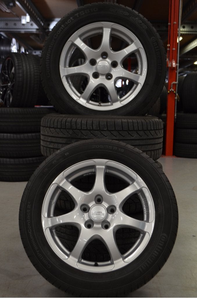 16" Mitsubishi Outlander 2 Velgen 5x114.3 + Winterbanden, Auto-onderdelen, Niet ingevuld, Gebruikt, 16 inch, Banden en Velgen