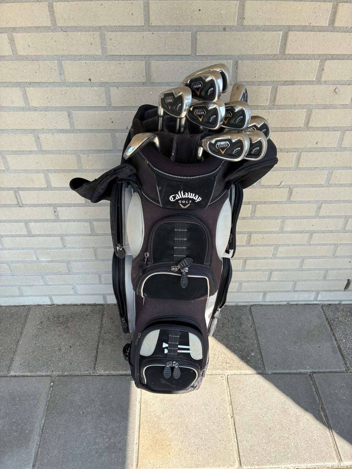 Golfuitrusting Heren LINKSHANDIG, Ophalen, Gebruikt, Tas