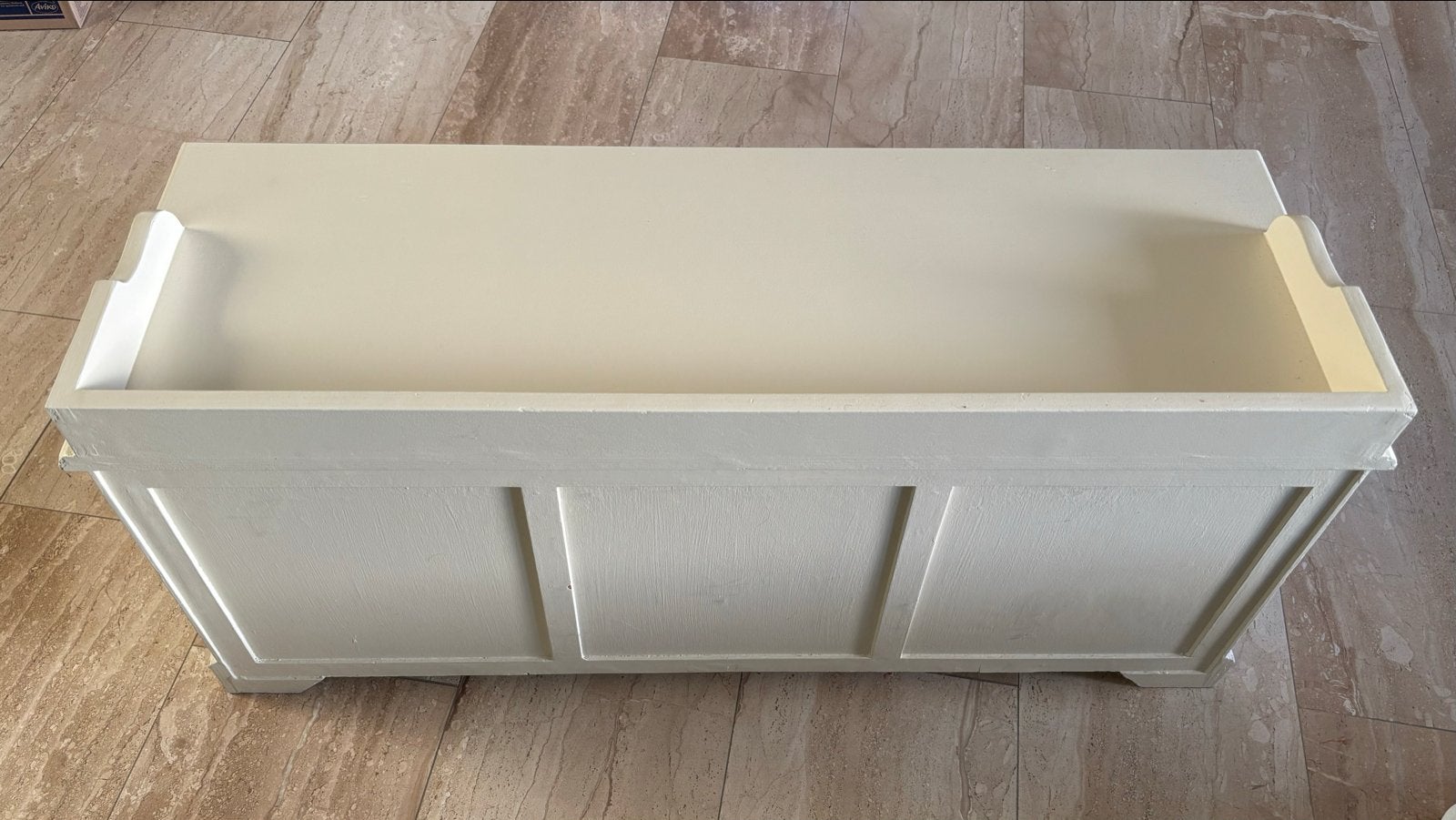 Riviera Maison Hyannis Port Bench met 3 Rattan Manden, Ophalen, Gebruikt