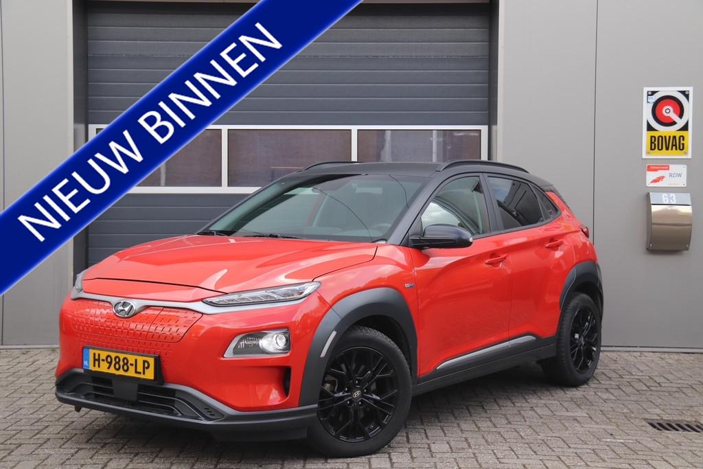 Hyundai KONA EV Fashion 39 kWh, Stoel & Stuurverwarming, Cam, Auto's, Hyundai, 136 pk, Gebruikt, Zwart, Overige kleuren