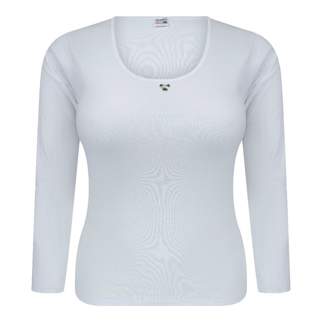 Beeren dames Onderblouse Bloempje mt 44/52 Wit, lm.2stuks Nw, Wit, Ophalen of Verzenden, Nvt, Nvt
