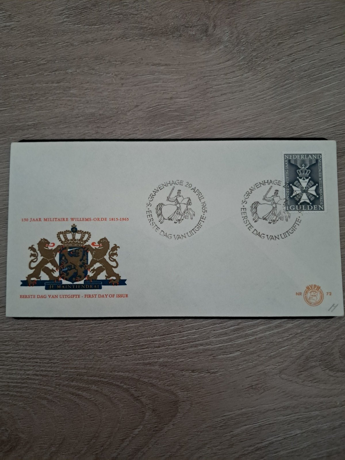 Eerste Dag Uitgifte Militaire Willems-Orde 1965, Ophalen of Verzenden
