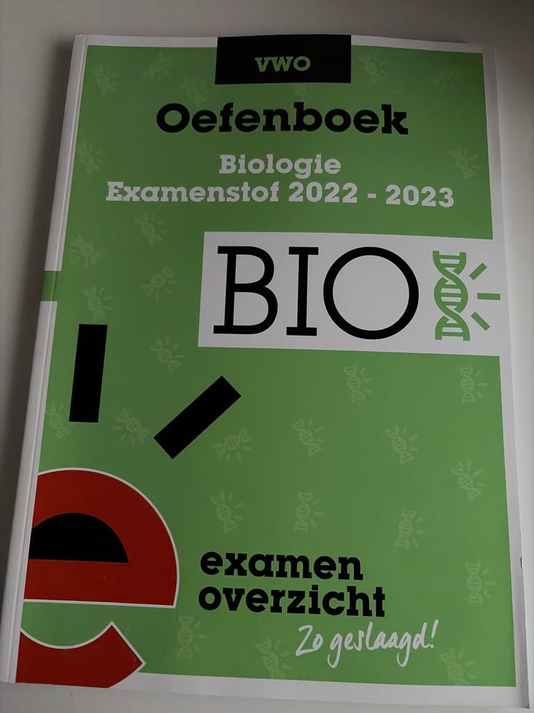 VWO Oefenboek Biologie Examenstof 2022-2023, Ophalen of Verzenden, Beta, Zo goed als nieuw, HBO