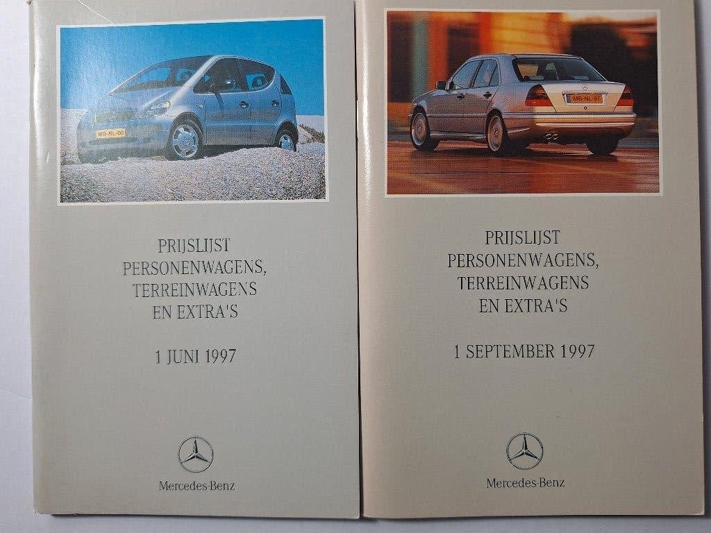 Mercedes personenwagens prijslijsten 1997, Ophalen of Verzenden, Zo goed als nieuw, Mercedes
