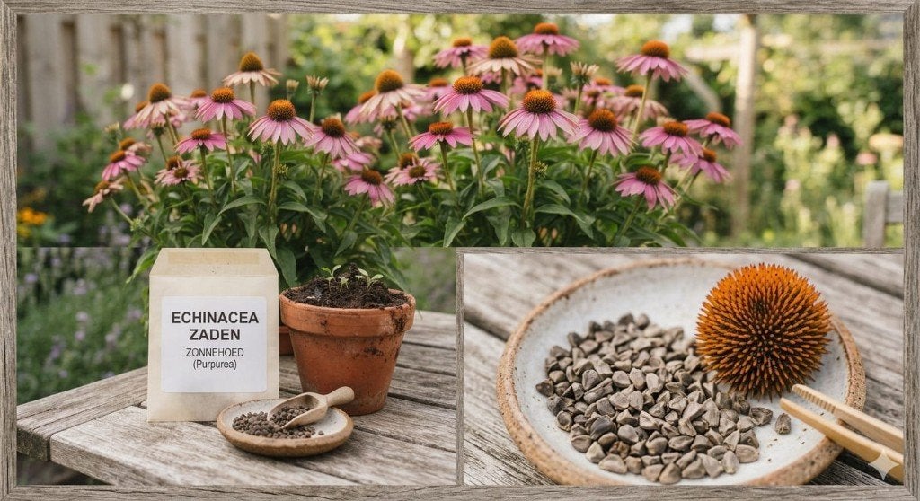 Zaden Echinacea Purpurea (Zonnehoed) - vaste plant - paars, Ophalen of Verzenden, Voorjaar, Volle zon, Zaad