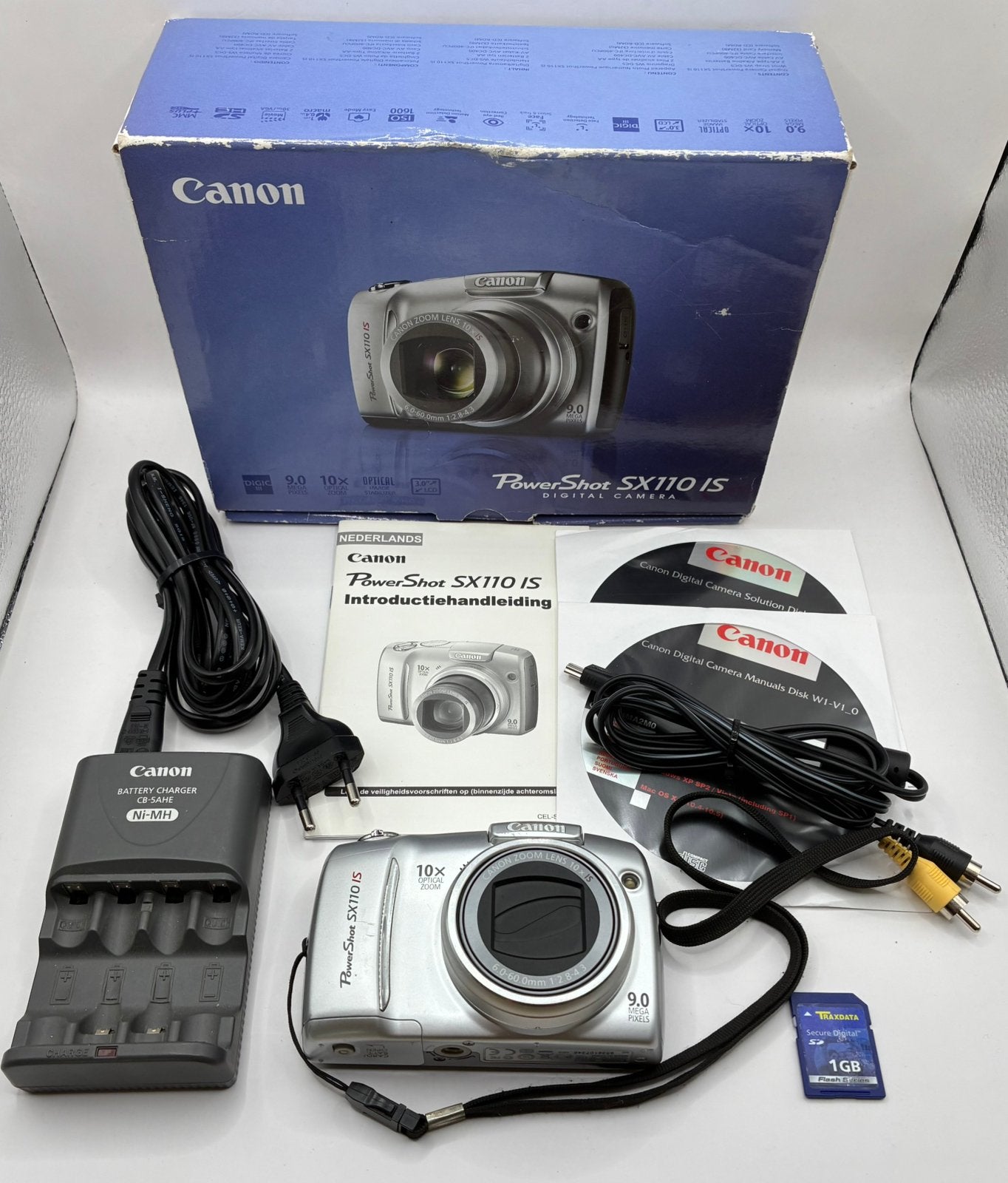 Canon PowerShot SX110 IS - compact camera, Ophalen of Verzenden, Zo goed als nieuw