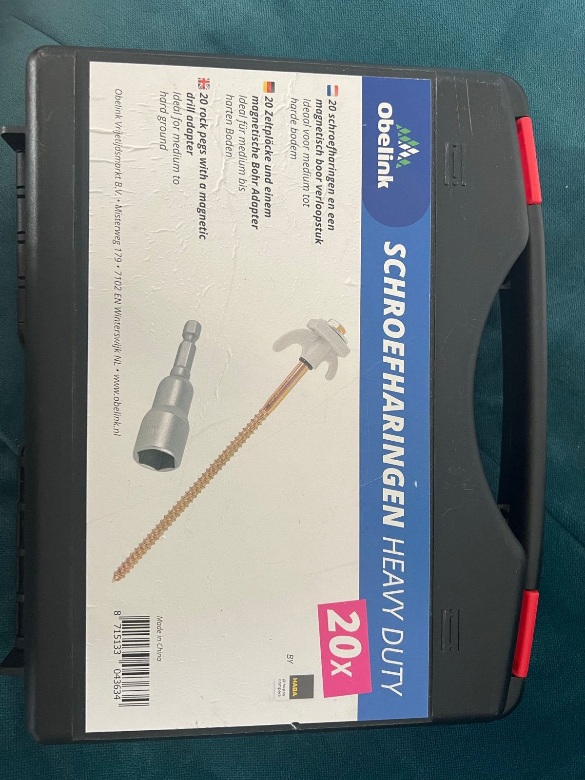 Obelink Schroefharingen Heavy Duty 20 st met boor verloopst., Ophalen, Nieuw, 100 tot 250 mm, Schroeven