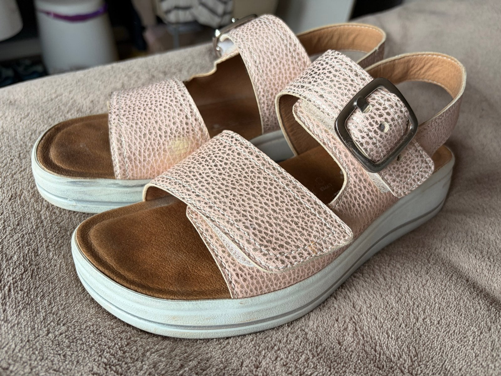 Hartjes Natural sandalen - Zo goed als nieuw maat 41, Ophalen of Verzenden, Zo goed als nieuw, Roze, Sandalen of Muiltjes