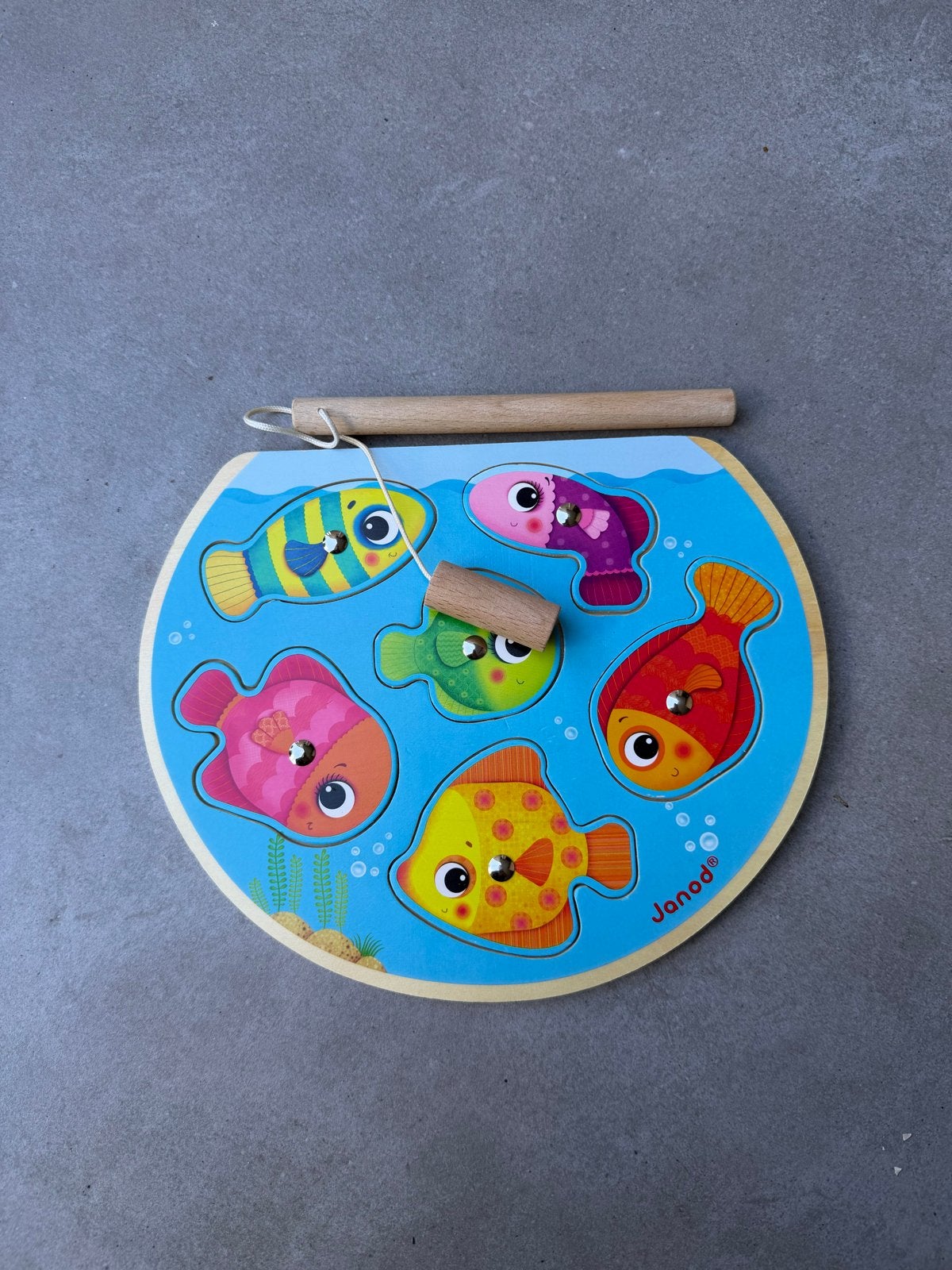 Janod Houten Magnetisch Visspel - Educatief Speelgoed, Ophalen of Verzenden, Zo goed als nieuw, Overige typen