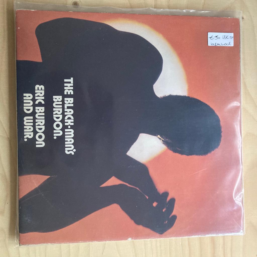 Eric Burdon And War - Black Man’s Burdon UK 1st Press, Cd's en Dvd's, Vinyl | Rock, Ophalen of Verzenden, Zo goed als nieuw, 12 inch