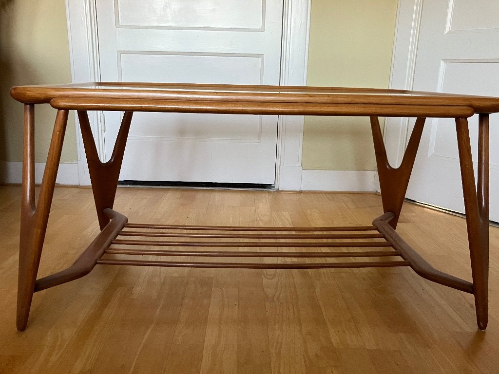 salontafel Cesare Lacca, Huis en Inrichting, Gebruikt, 50 tot 100 cm, Teakhout, Modernistisch jaren '50