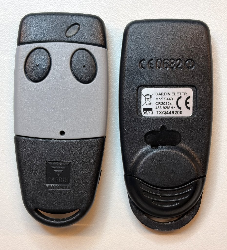 Cardin S449 QZ/2 zender voor garagedeur, Minder dan 80 cm, Minder dan 200 cm, Ophalen of Verzenden, Garagedeur