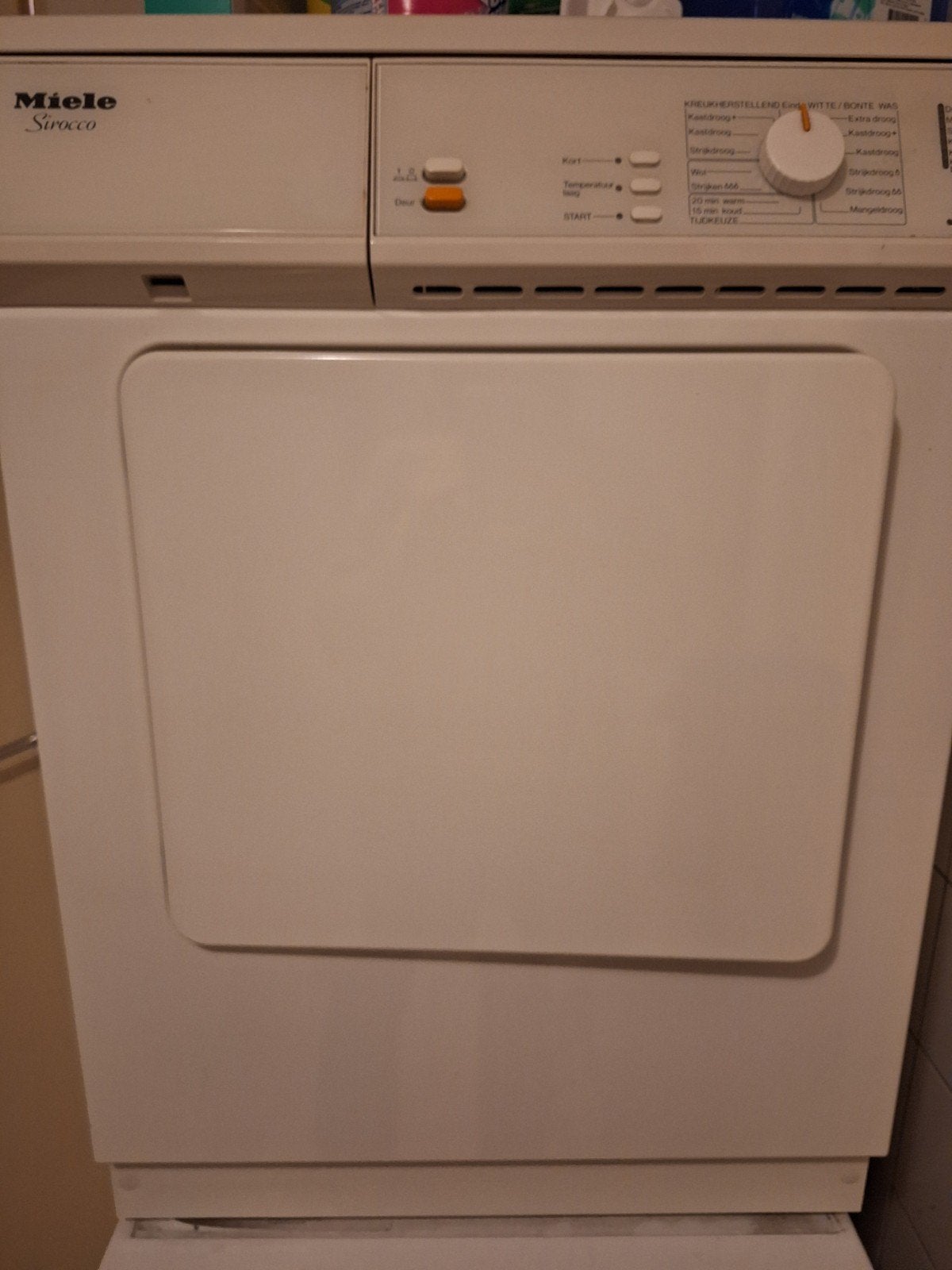 Miele Scirocco wasdroger - Weinig gebruikt, Ophalen, 6 tot 8 kg, Anti-kreukfase, Zo goed als nieuw