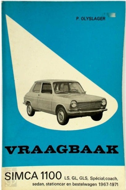 Vraagbaak Simca 1100 1967 1971, Boeken, Verzenden, Gelezen, Overige merken