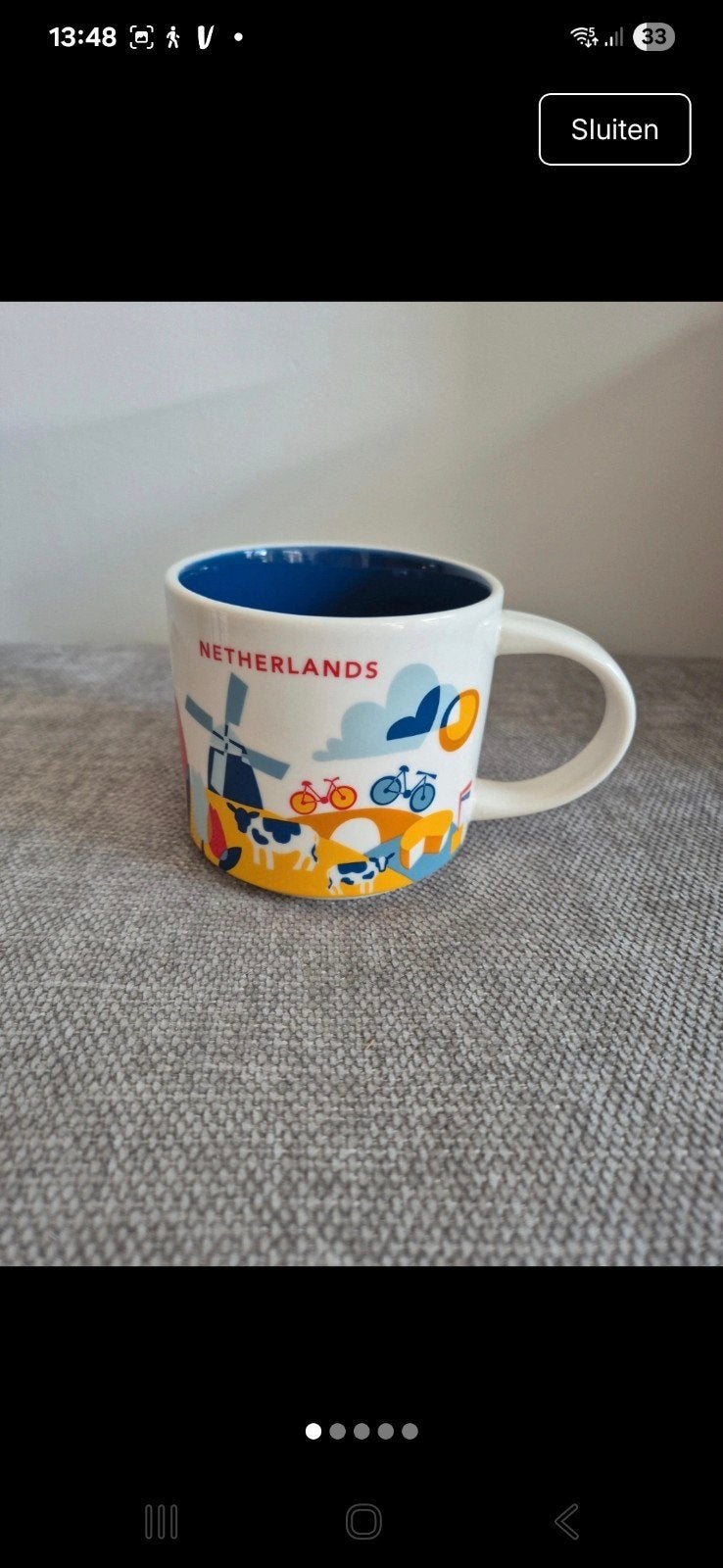 Starbucks mok, Nederland, Huis en Inrichting, Keuken | Servies, Ophalen of Verzenden, Zo goed als nieuw, Overige stijlen, Kop(pen) en/of Schotel(s)