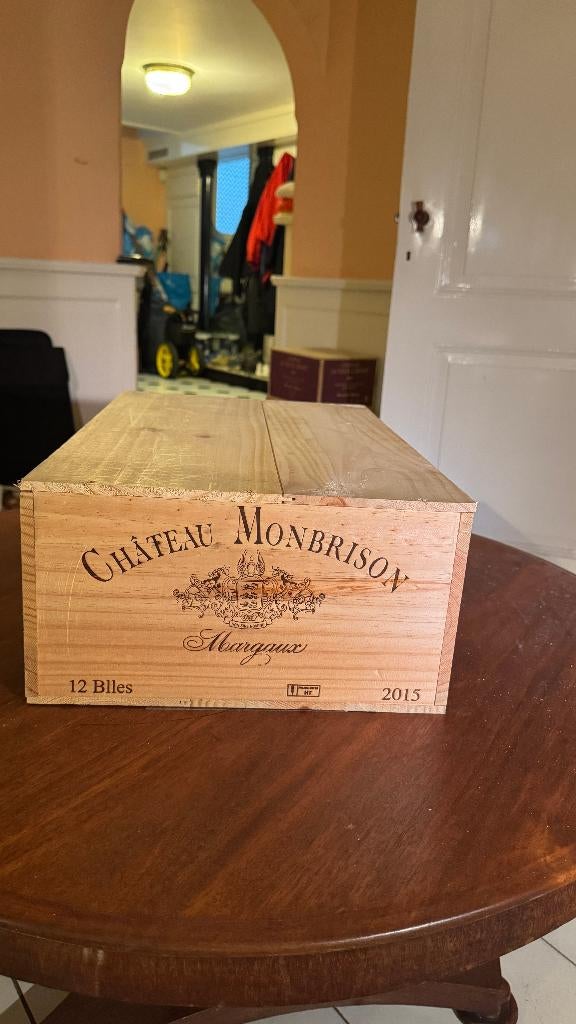 Chateau Monbrison 2015, Margaux OWC 12 flessen, Ophalen, Frankrijk, Nieuw, Rode wijn
