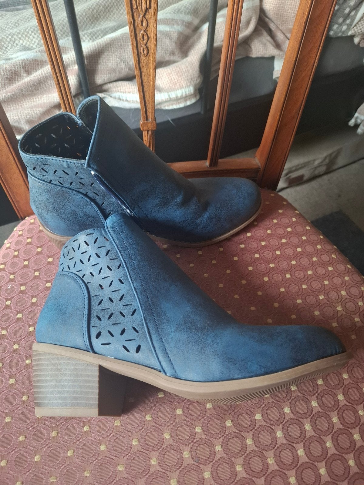 Laarsjes maat 41 nieuw!!, Ophalen, Blauw, Lage of Enkellaarzen, Nieuw