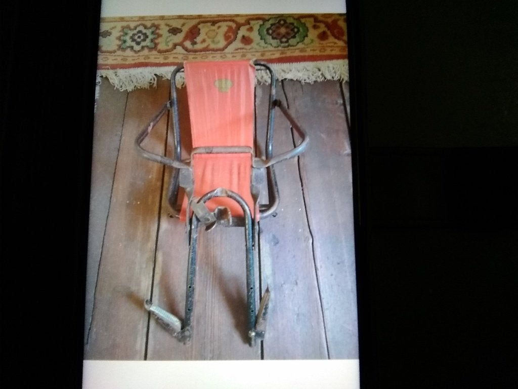 Antiek kinderfietszitje, Ophalen, Gebruikt, 0 t/m 10 kg, Voorzitje