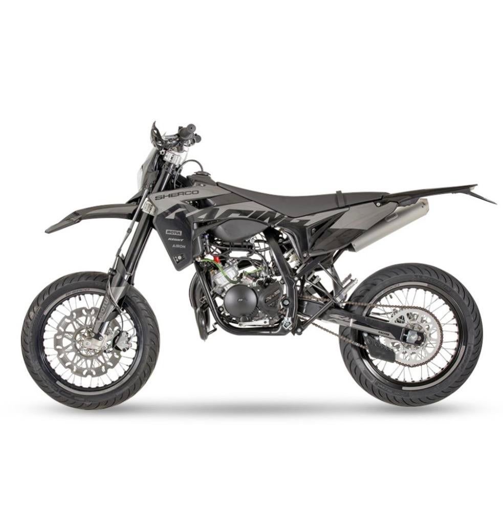 sherco sm-rs 50 black moon NIEUW, Fietsen en Brommers, Brommers | Crossbrommers, 6 versnellingen, Nieuw, 50 cc, Ophalen