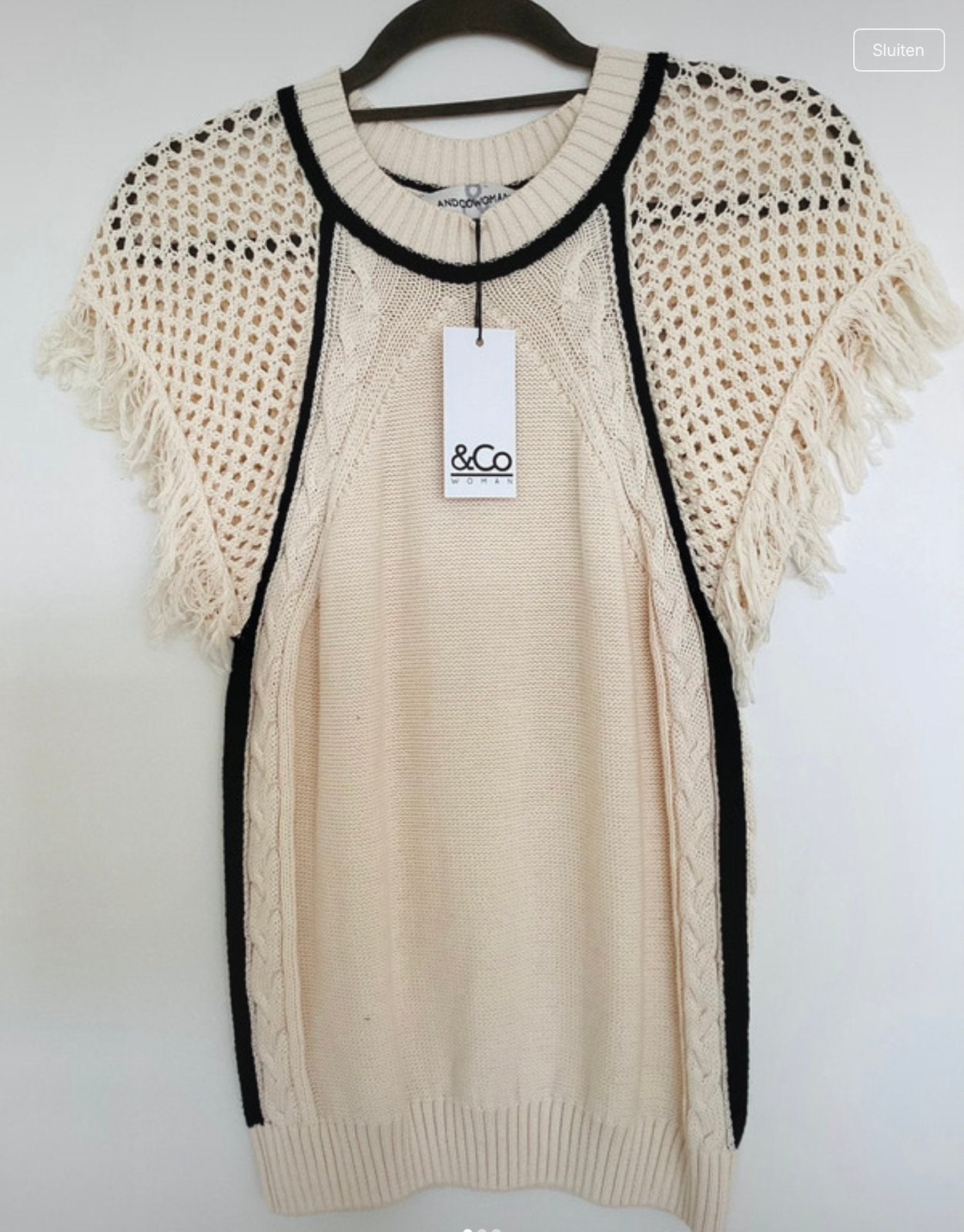 Nieuw truitje &Co Woman maat m, Kleding | Dames, Verzenden, Nieuw, Maat 38/40 (M), Beige