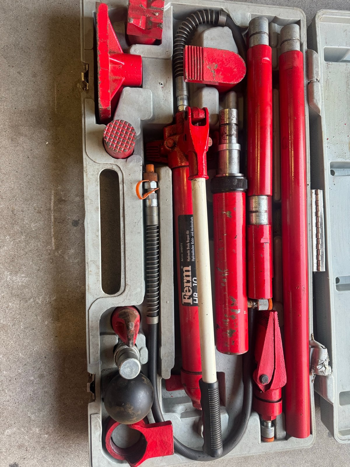 Ferm HB-10 Hydraulische Body Repair Kit 10 ton, Auto diversen, Ophalen, Gebruikt