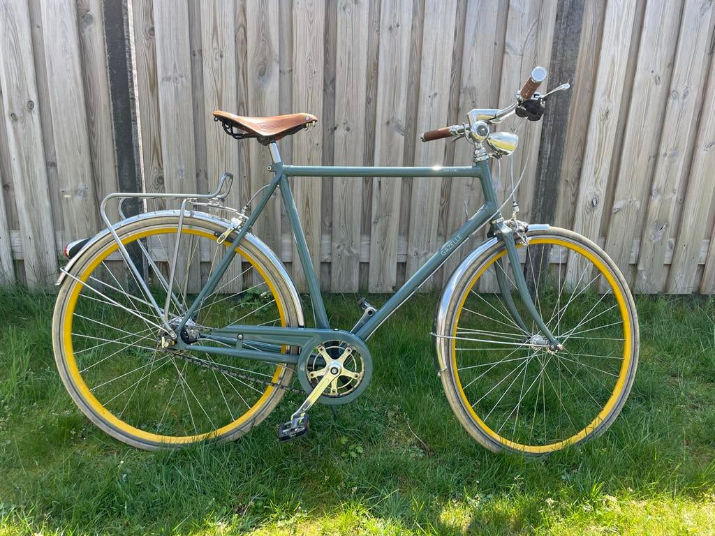 Gazelle van Stael herenfiets unieke kleur & banden, Ophalen, Gebruikt, Velgrem, Versnellingen