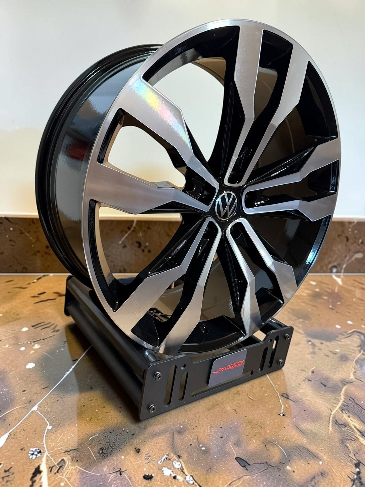 ZOMERACTIE! 19” en 20” velgen VW Suzuka R-Line zwart polijst, Overige, Velg(en), Overige, Nieuw