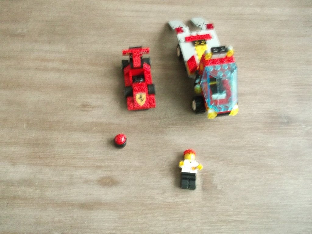 lego 1253 shell car transporter (1999), Ophalen of Verzenden, Gebruikt, Complete set, Lego