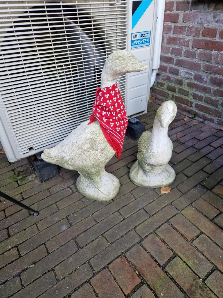 LANDELIJKE GANZEN PAAR, Tuin en Terras, Tuinbeelden, Ophalen of Verzenden