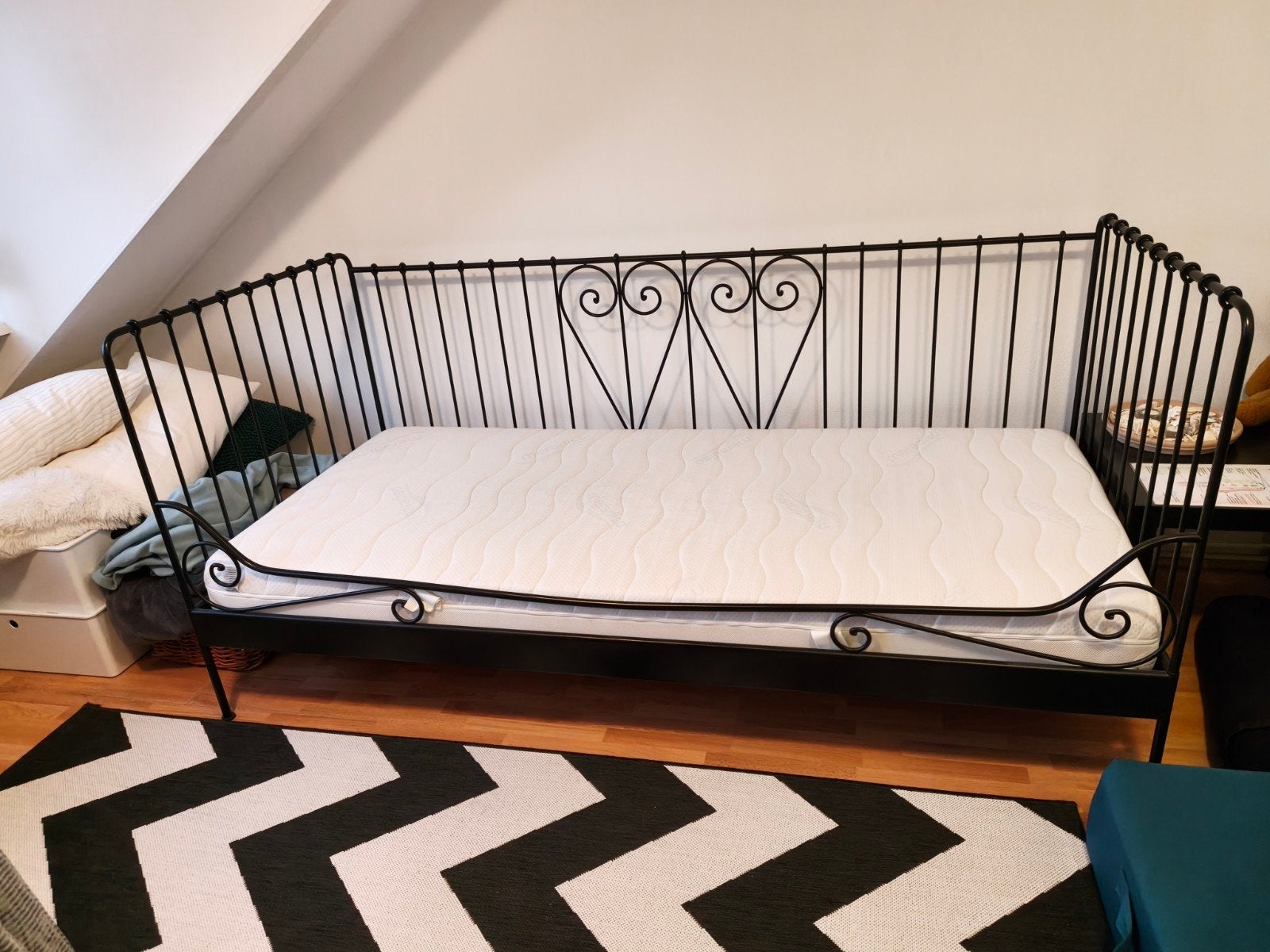 Gratis eenpersoonsbed met matras - snel ophalen Papendrecht, Ophalen, Gebruikt, 90 cm, Eenpersoons