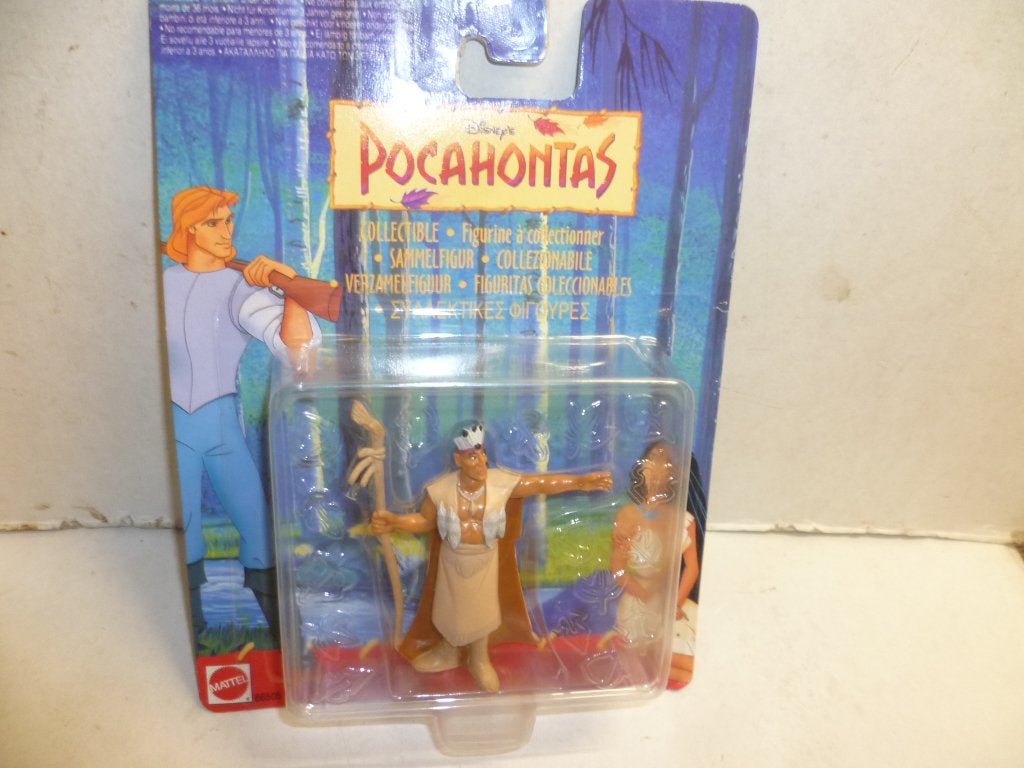 Disney Pocahontas figuurtje Tovenaar nieuw Mattel 1994, Ophalen of Verzenden, Pocahontas of Kl. Zeemeermin, Nieuw, Beeldje of Figuurtje