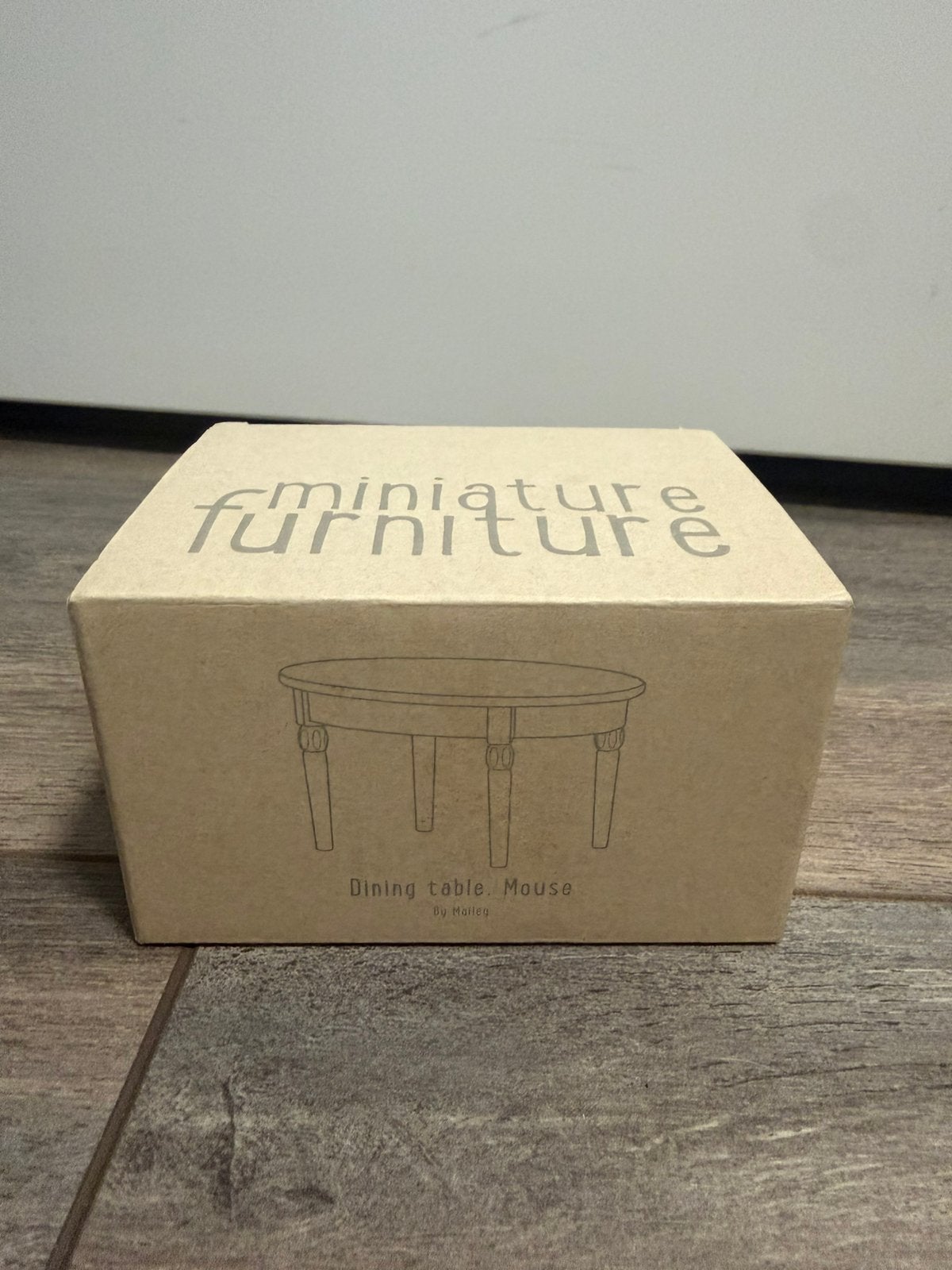 Maileg witte tafel, Ophalen of Verzenden, Zo goed als nieuw, Poppenhuis