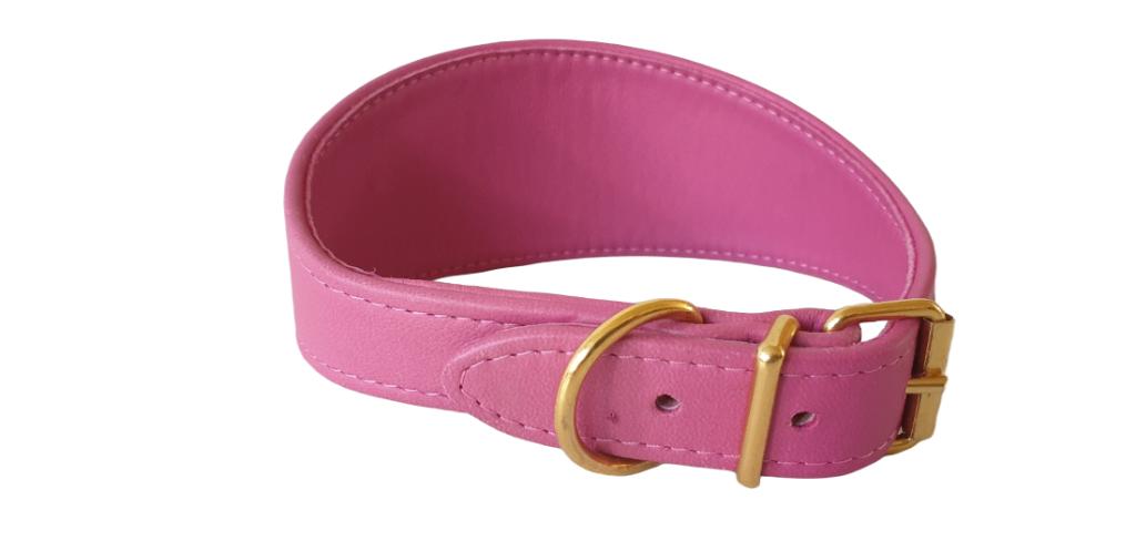 BOBBY Lévrier Halsband Windhond Fuchsia Nek 35-41 cm KXXXJE!, Ophalen of Verzenden, Handgemaakt, Nieuw