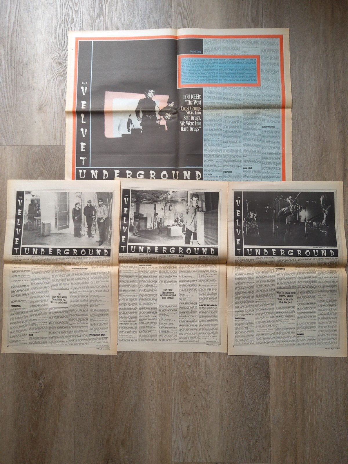 The Velvet Underground:  A3 formaat, Ophalen of Verzenden, Boek, Tijdschrift of Artikel