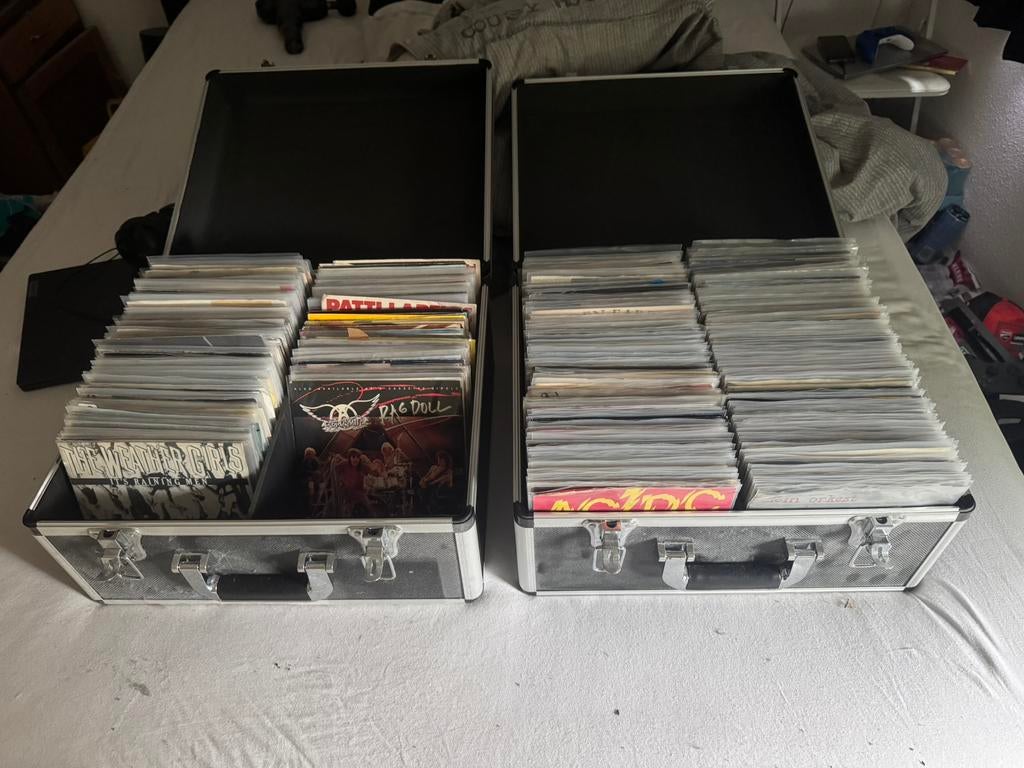 2 mooie koffers met singletjes, Cd's en Dvd's, Vinyl Singles, Ophalen, Gebruikt, Overige genres, 7 inch