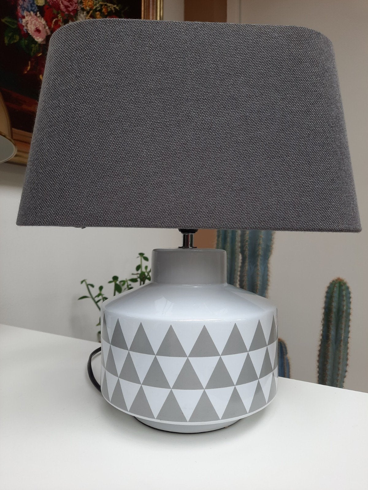 Vintage keramieke Kenwell tafellamp, Overige merken, Vintage, Keramiek, Ophalen of Verzenden