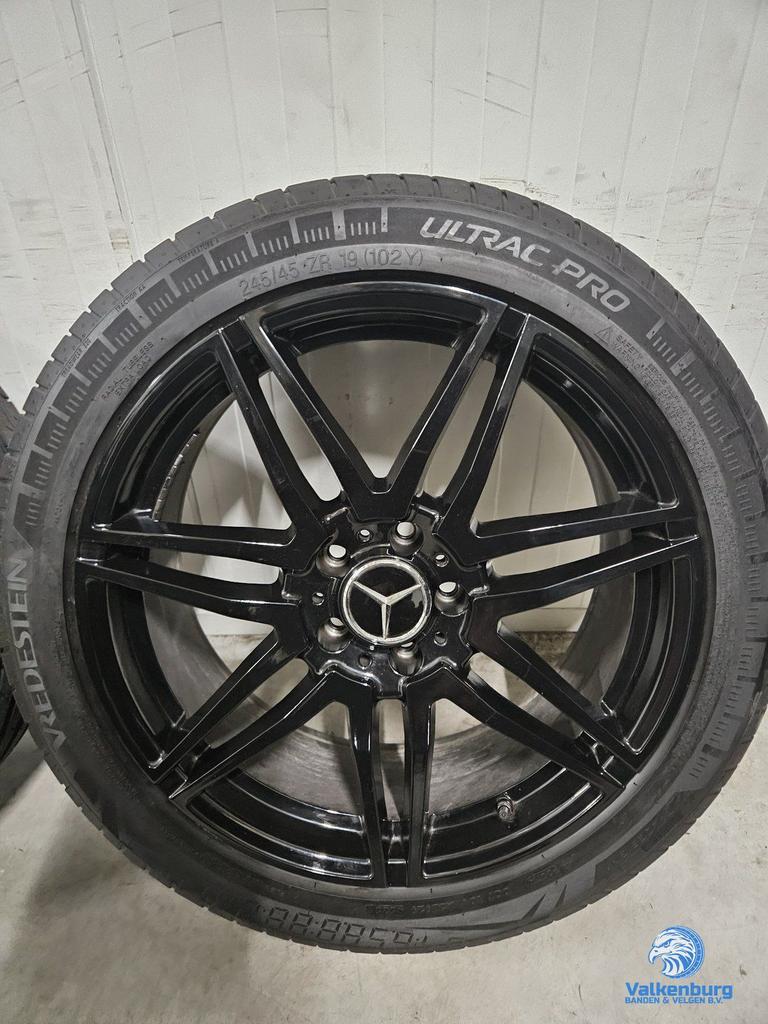 6mm! Mercedes Vito V-klasse W447 19 inch zwarte velgen TPMS, 19 inch, -, -, Banden en Velgen