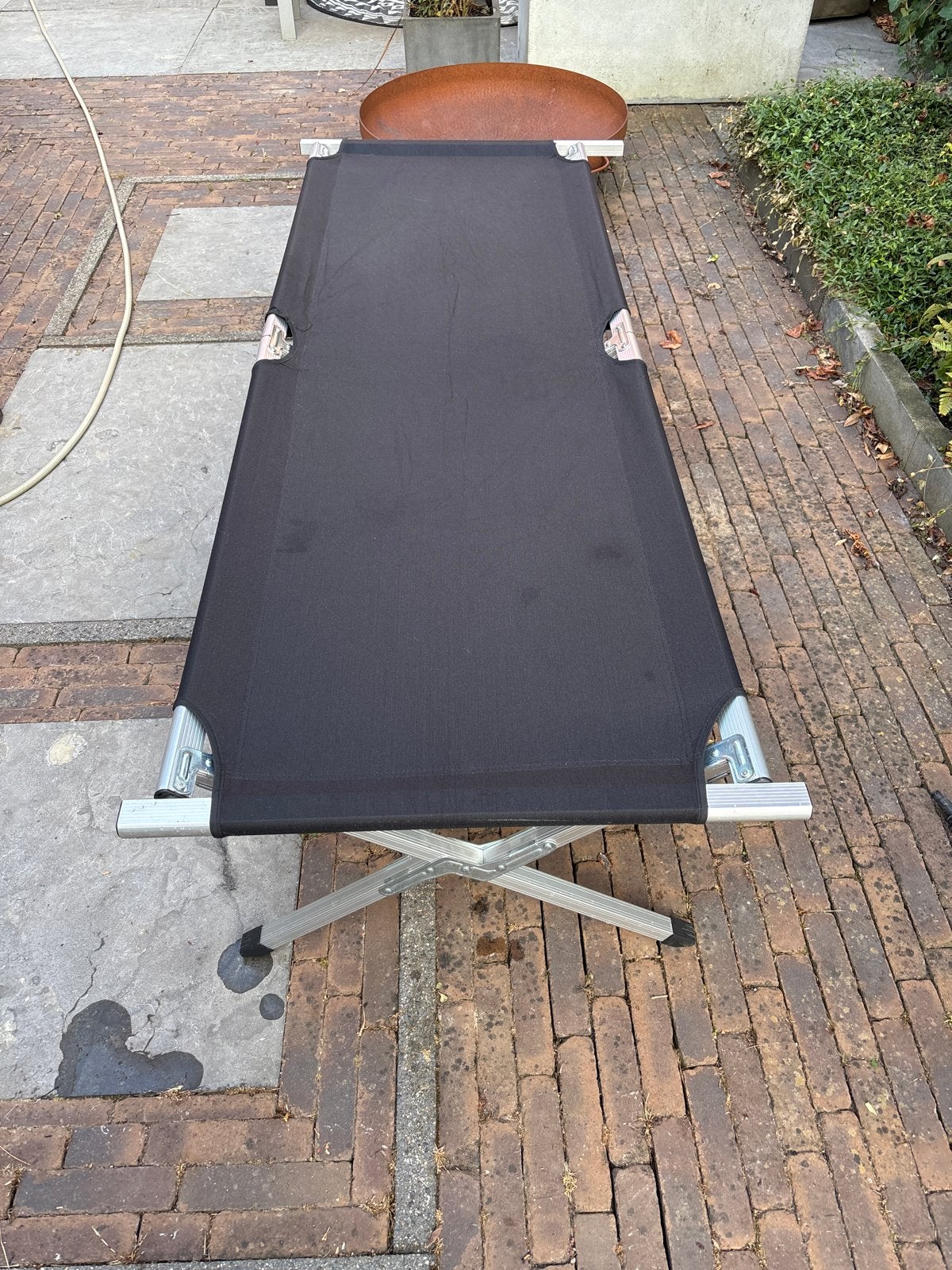 Veldbed campingbed 190x65 cm - Gebruikt, Ophalen of Verzenden, Gebruikt