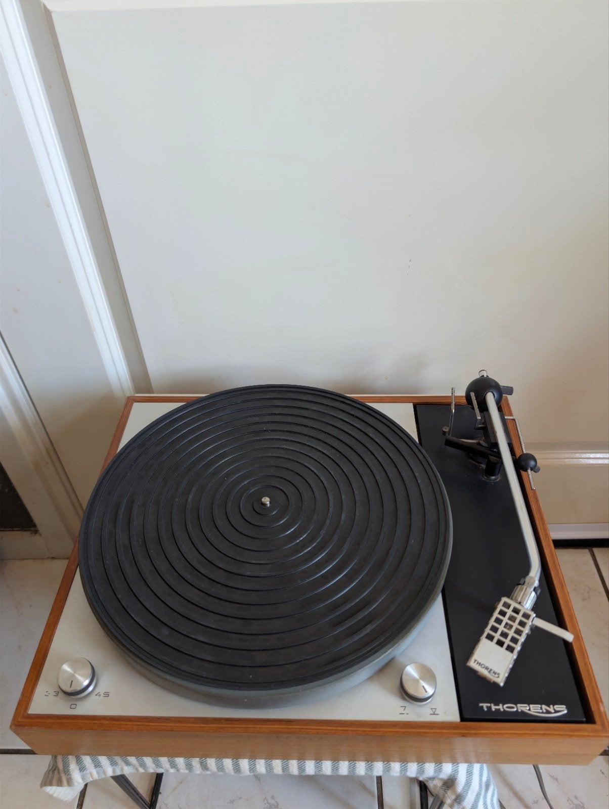 Thorens TD 150 MK II Platenspeler met Ortofon element, Ophalen of Verzenden, Gebruikt, Thorens